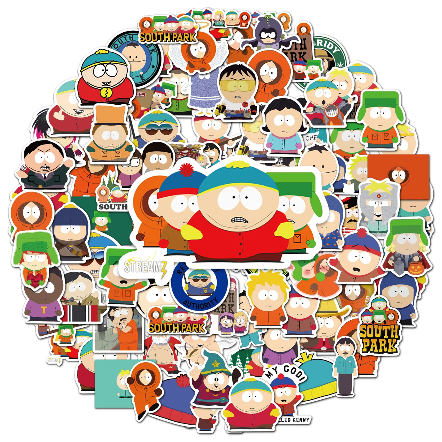 

10/50/100pcs Cartoon Southpark Stickers Phone Graffiti Skateboard Laptop Luggage Cute Anime Stickers Princess Kenny Randy Decal