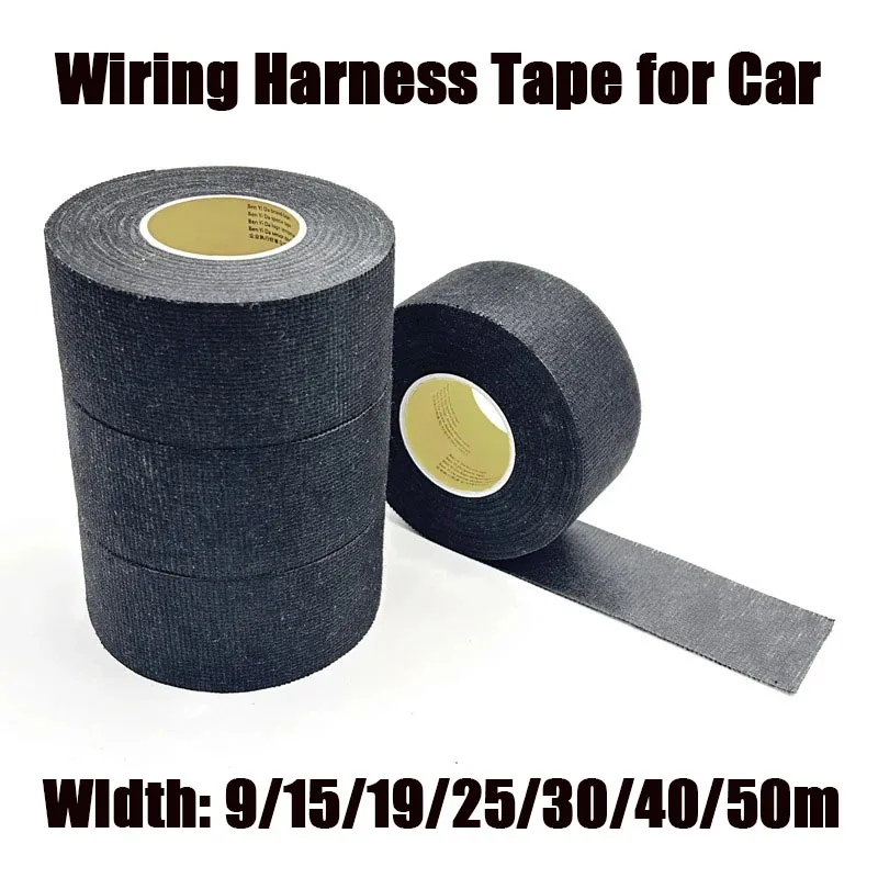 15 метров 5 рулонов термостойкая клейкая ткань черная лента бархатная жгут