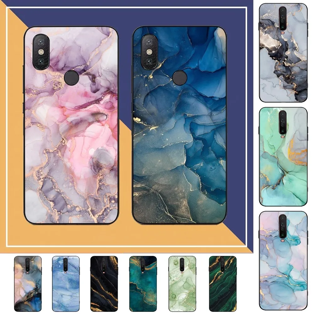 

Fashion Color Marble Phone Case For Redmi Note 4 X 5 A 6 7 8 Pro T 9 Pro 9S 10 Pro 11 Pro 11S 11Epro PocoM3pro