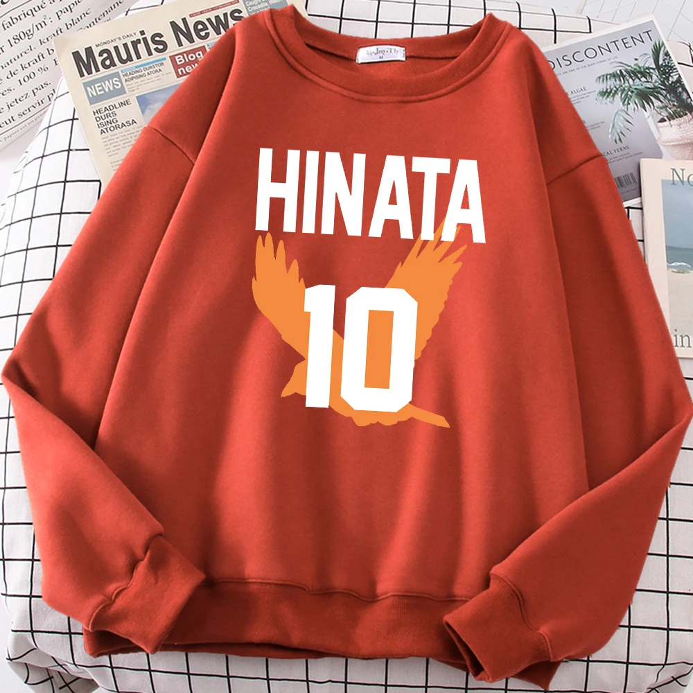 

Anime Haikyuu Shoyo Hinata White Number 10 Sweatshirts Cartoon Hoodie Fashion Harajuku Tracksuit Men Comfortable Streetwear