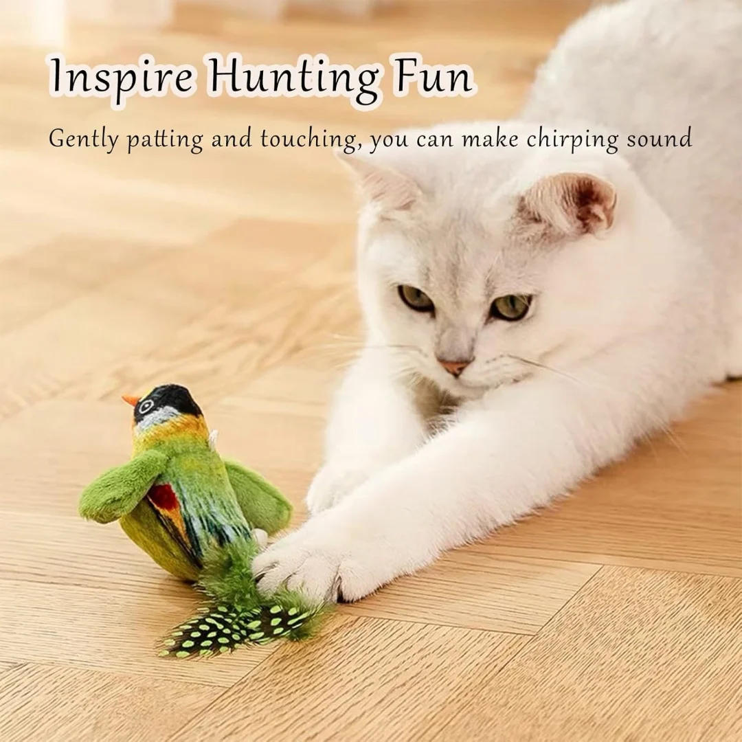 Игрушки для кошек скука снимает зубы и пинание перьев игрушки Реалистичная птица