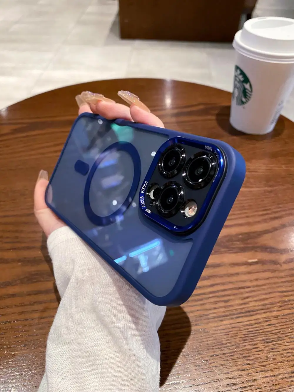 

For iPhone 14 13 12 Pro Max Plus Magsafe Case Transparent Skin Friendly Silicone Shockproof Magnetic Wireless Charging Hard Case