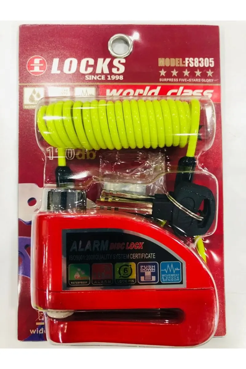 

World Class 110 Db red alarm disc lock