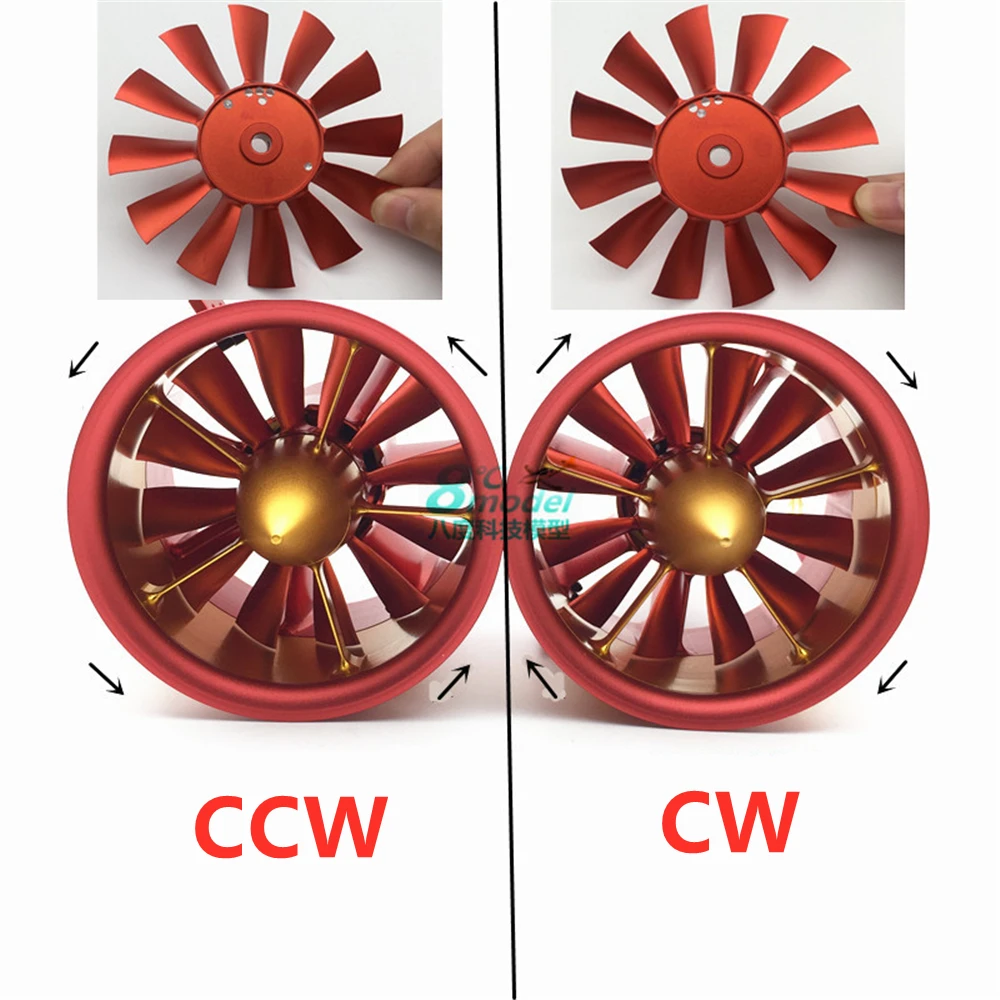 Предзаказ JP 80 мм 12 лопастей цельнометаллическая система EDF из алюминиевого