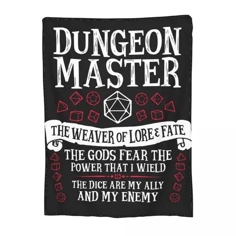 Фланелевое Одеяло Dungeon Master The Weaver Of Lore & Fate, одеяло DnD, забавное покрывало для кровати, дивана, дивана, 150*125 см, плюшевое тонкое одеяло
