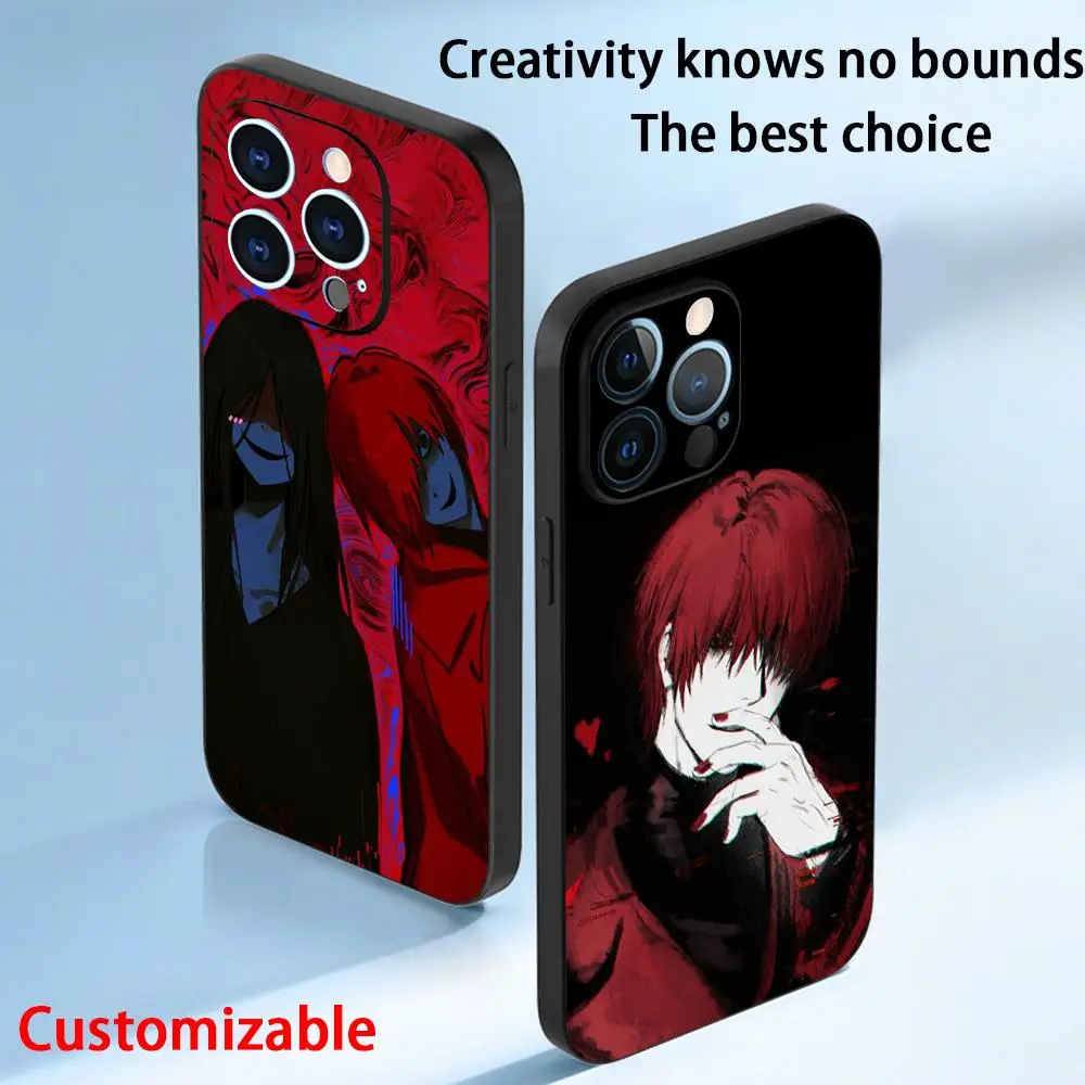 Фото Scarle-tella H-homicipher модный мужской чехол для телефона для iPhone 17, 16, e 15, 14, 13, 12 Plus Mini Pro Max, мягкий черный противоударный чехол №2