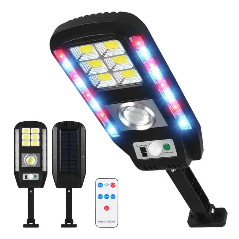

Solar Sensor Light Warning Street Lamp LED Waterproof Human Induction Street Lamp Garden Outdoor Courtyard Sensor Street Light