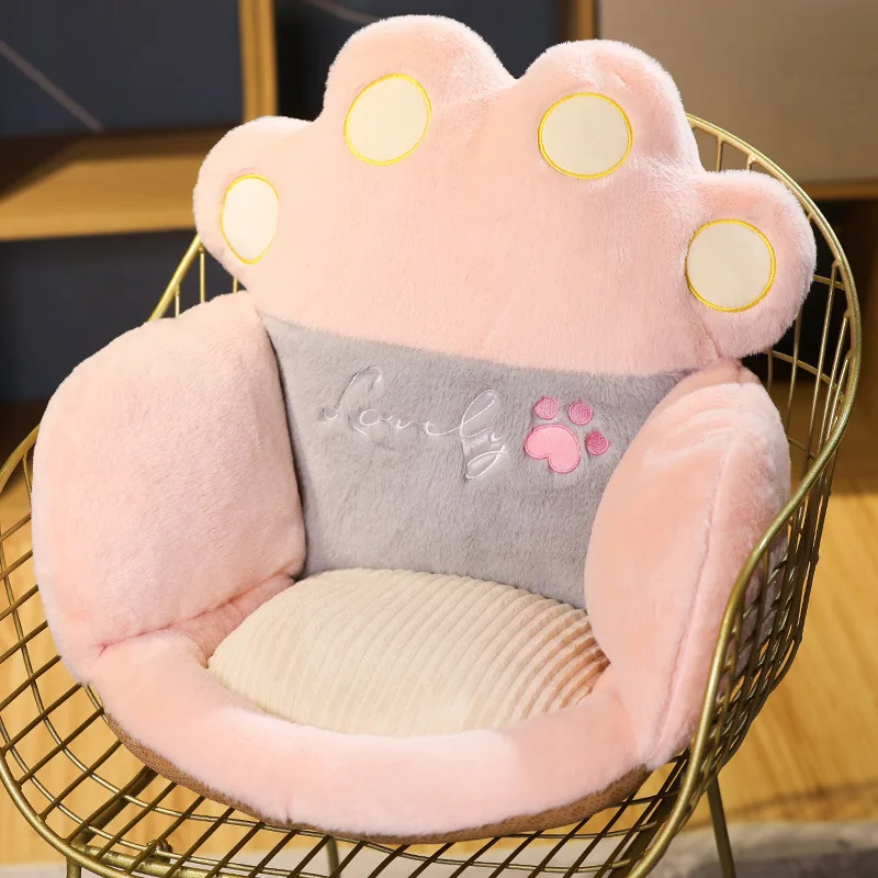 

Zqswkl 35/45cm crown cat claw sofa chair kawaii cushion for children's reading corner cushion bedside lazy tatami soft cat toy
