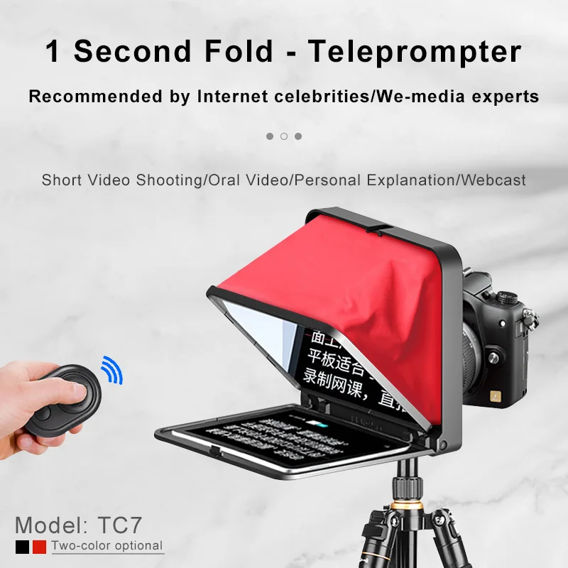 

Портативный телесуфлер для цифровой зеркальной камеры видео смартфона планшета записывающего запроса с дистанционным управлением капота ...