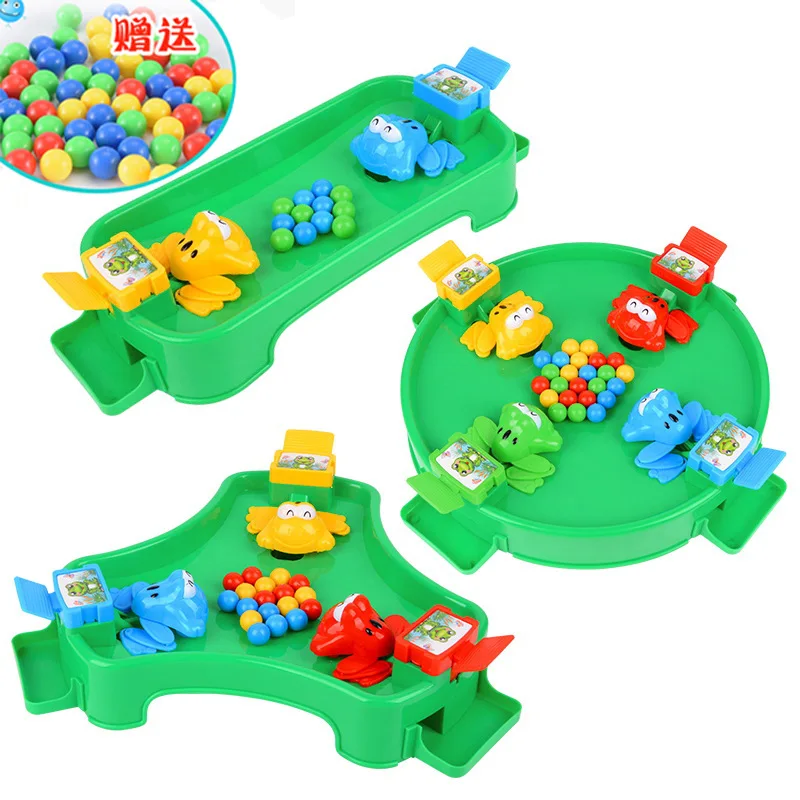 

Eat Ball Frog Board Game Multiplayer tabletop game frog grab bead 2/3/4 people parent-child interactive educational toy