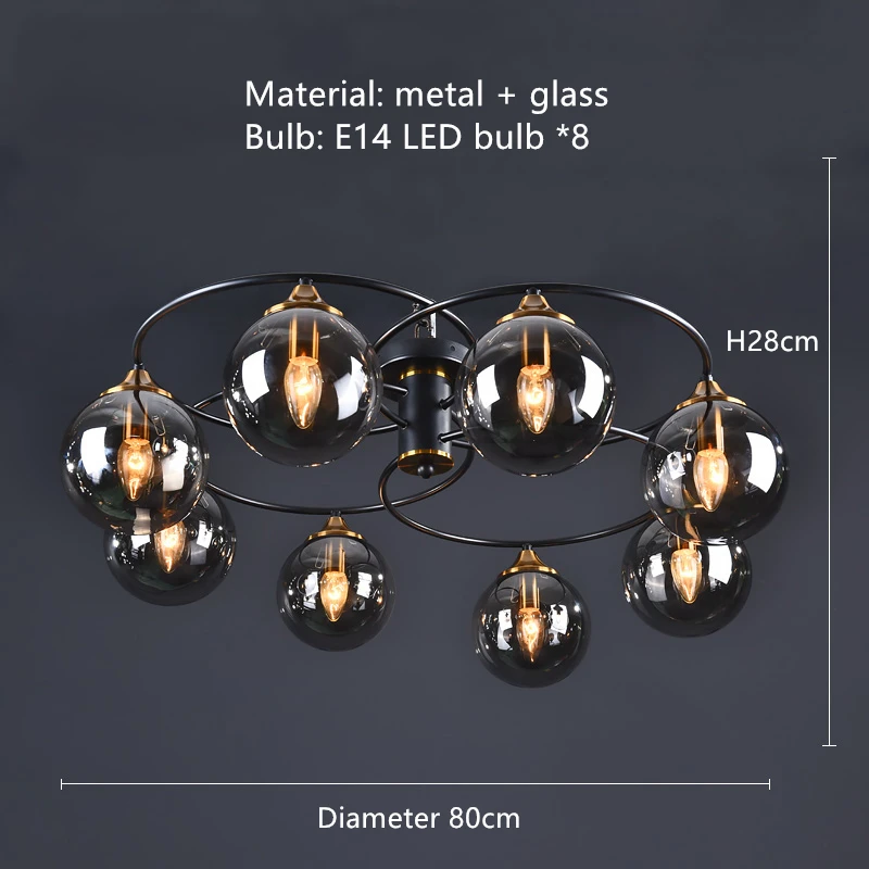 

Потолочный светильник HomeLover Loft LED дымчато-серый