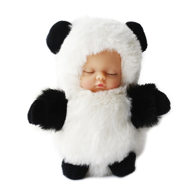 

Plush Sleeping Baby Toy Keychain Decorations Accessories Backpack Pendant Soft & Cute for Kids Girls 3.9inch High