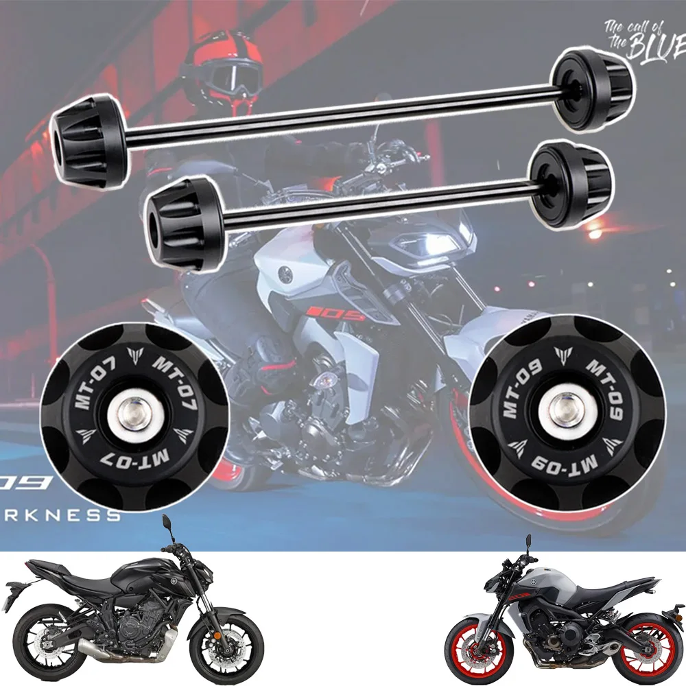 

Rear Front Axle Fork Crash Slider For YAMAHA MT07 FZ07 MT09SP 2014-2022 MT09 FZ09 SP Motorbike Wheel Protector MT FZ 07 09 2021