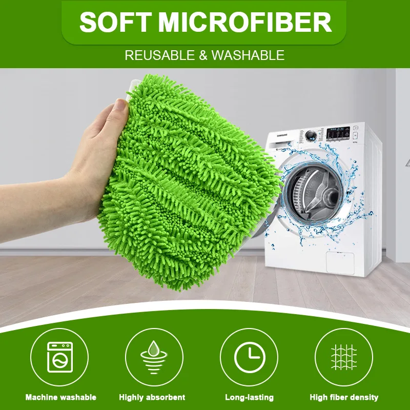 Фото Моющиеся накладки для швабры Swiffer Sweeper XL, многоразовые накладки для швабры для сухой и влажной уборки деревянного пола, 1 шт. №5