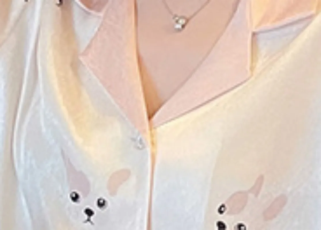 Yunyirou Spring Thin Ice Silk High-Grade Women's Long-Sleeved Cardigan Lapel Casual Breathable Clothing Long Length To Ankle