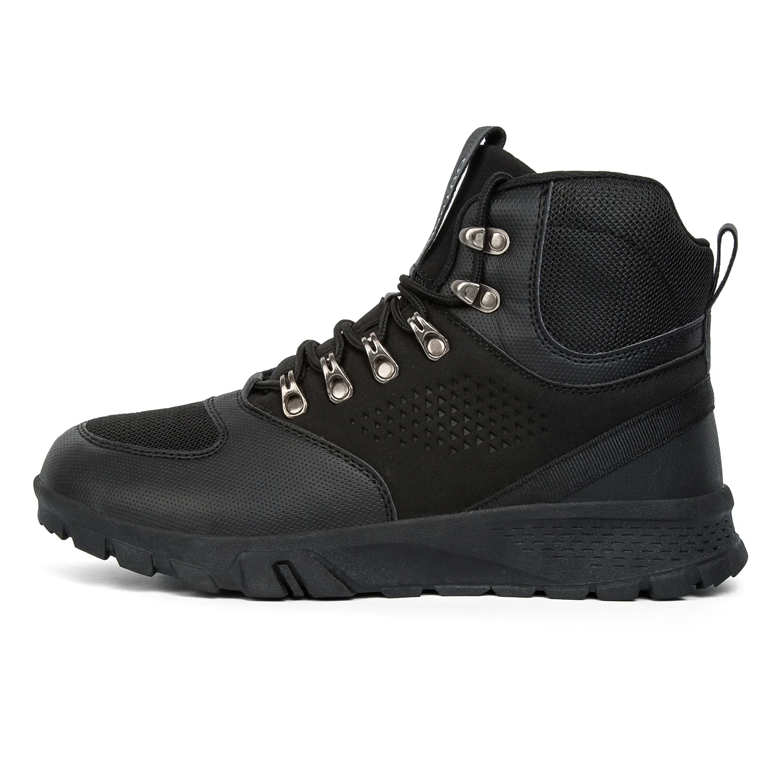 HIKEUP High-Top Men Hiking Boot Winter Outdoor Shoes All-Season Boots Lace-Up Non-slip Cross-Country Hiking Man Waterproof