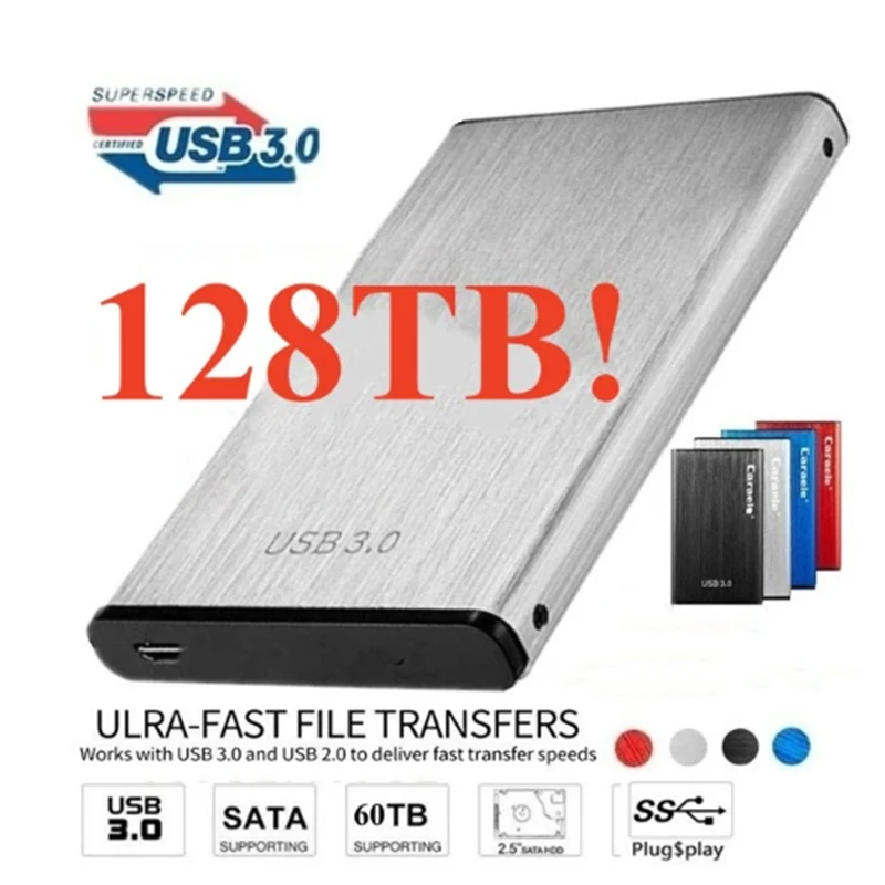 

Original Portable External Hard Drive Disks USB 3.1 2TB16TB 64TB SSD Solid State Drives For PC Laptop Computer Storage Device