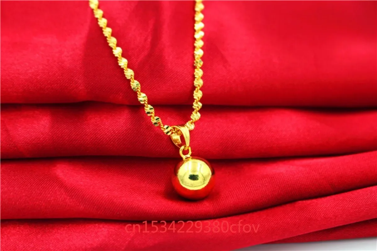 Золотое ожерелье в европейском стиле Женская модная Маленькая подвеска с