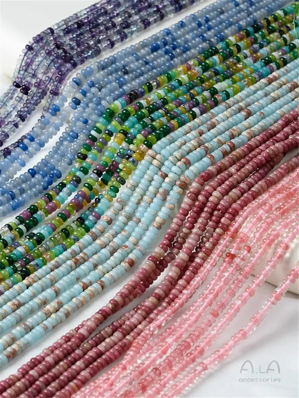 Натуральный камень кристалл агата бусины-счеты разделители свободные бусины