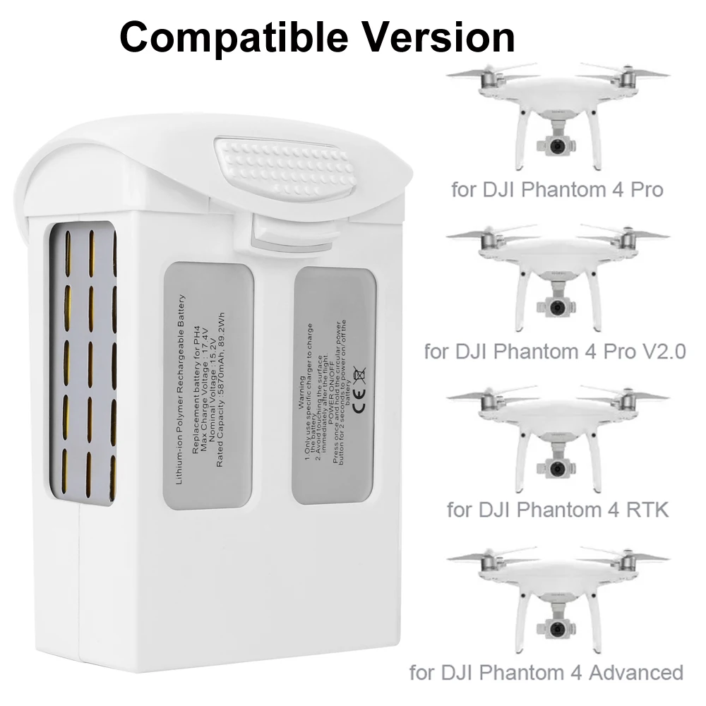 15 2 в 5870 мАч Интеллектуальный Полетный Аккумулятор для DJI Phantom 4 Pro / v2.0 Advanced RTK