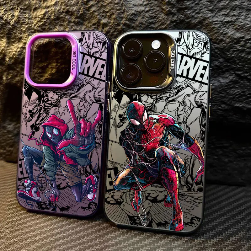 Фото Чехол для телефона Cool Marvels Spidermans для Xiaomi Redmi Note 7 8 9 9S 10 11 12 13 14 15 Pro Plus 4G 5G, матовая задняя крышка с защитой от падения №2