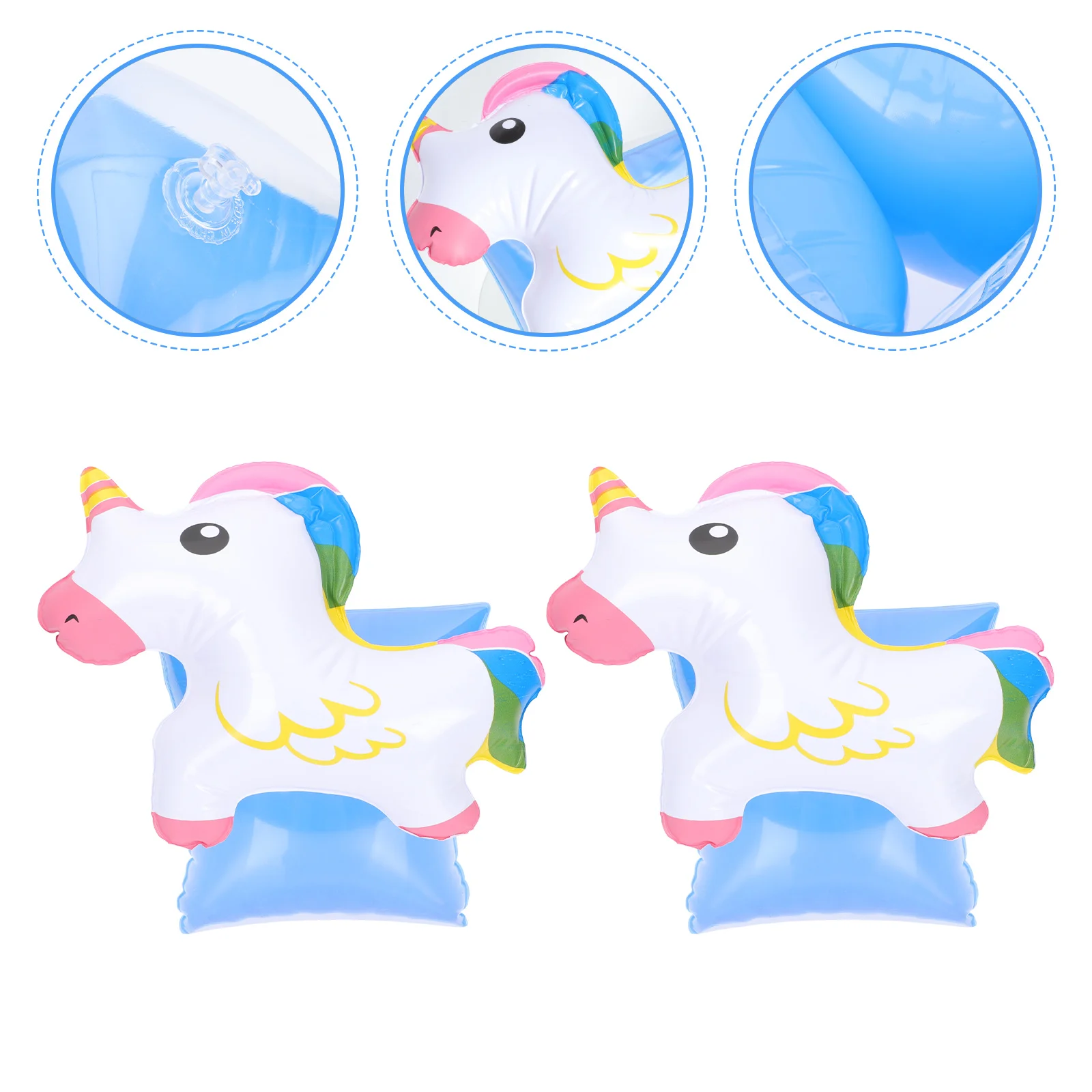 

2 Pcs Swimming Armband Kids Floaties Pool Floats Floating Object Adorable Sleeves Supplies Cartoon Pvc Child Children Toys