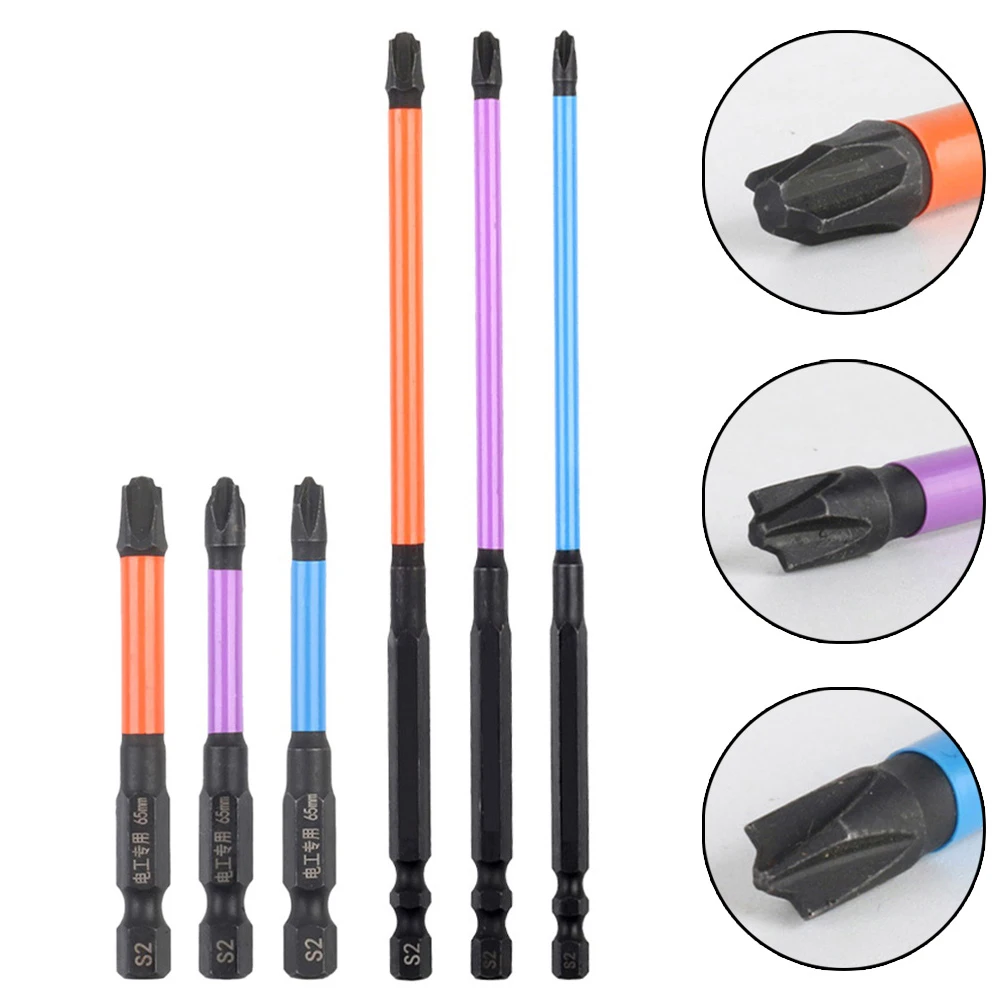 

Brand New Screwdriver Bit Slotted Cross Hand Tools Home Rust Proof Spare Parts Special 65mm+150mm 6pcs Durable