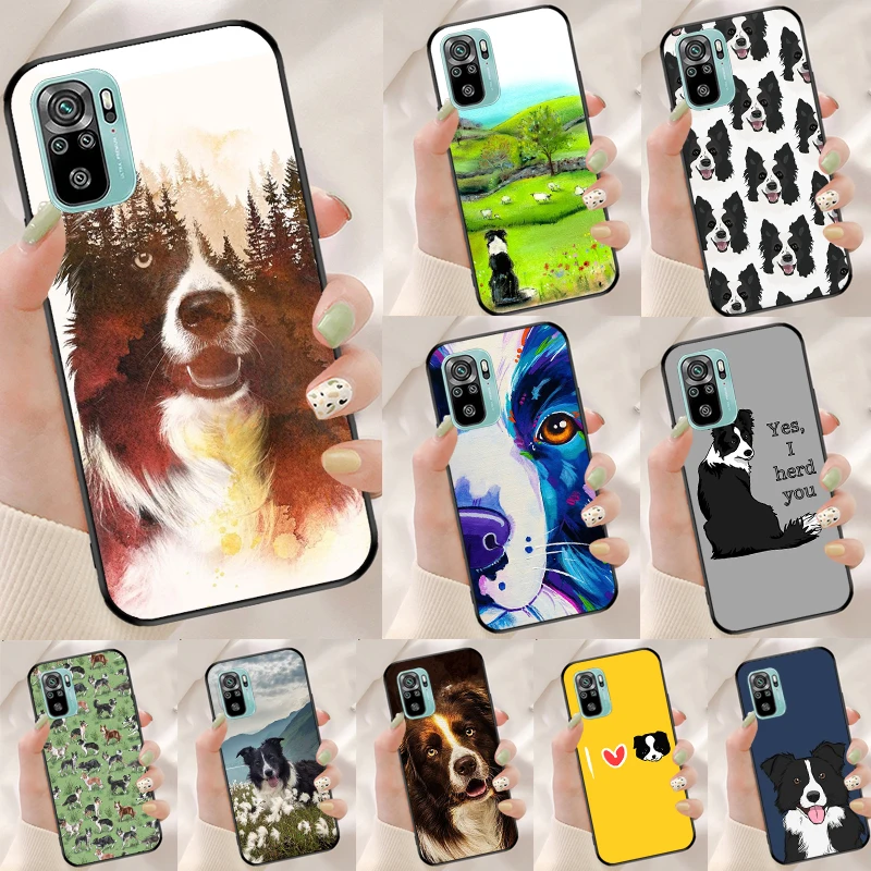 Чехол Border Collie Dog для Xiaomi Redmi Note 8 9 10 11 Pro 8T 9S 10S 9C 9A 9T мягкий чехол |