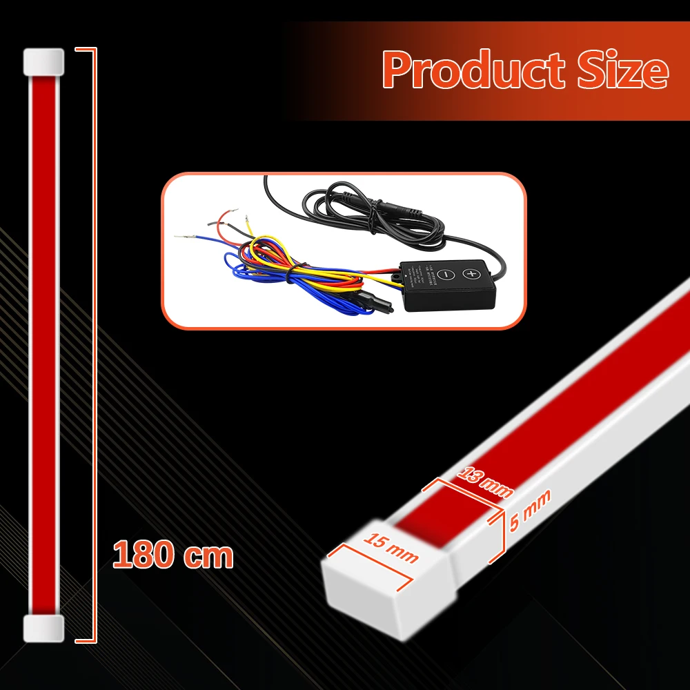 Fenikso светодиодный автомобильный капот дневные ходовые огни плавная полоса