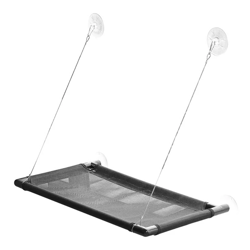 

Cat Hammock Window Seat Suction Cups Shelf All -Around Sunbath Space Saving Window Mounted Cat Bed for Large Small Cat