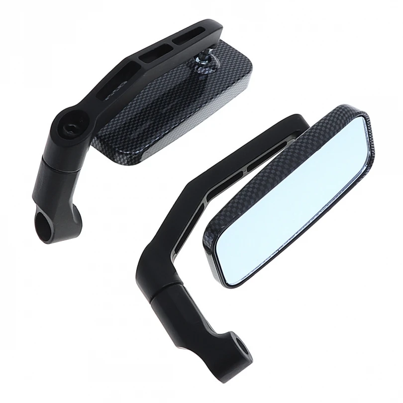 Купи 1 pair Aluminum Alloy Motorcycle Rearview Mirror Handlebar Scooter Mirror for 8mm 10mm Rear view Mirror Handle bar End Base за 1,065 рублей в магазине AliExpress