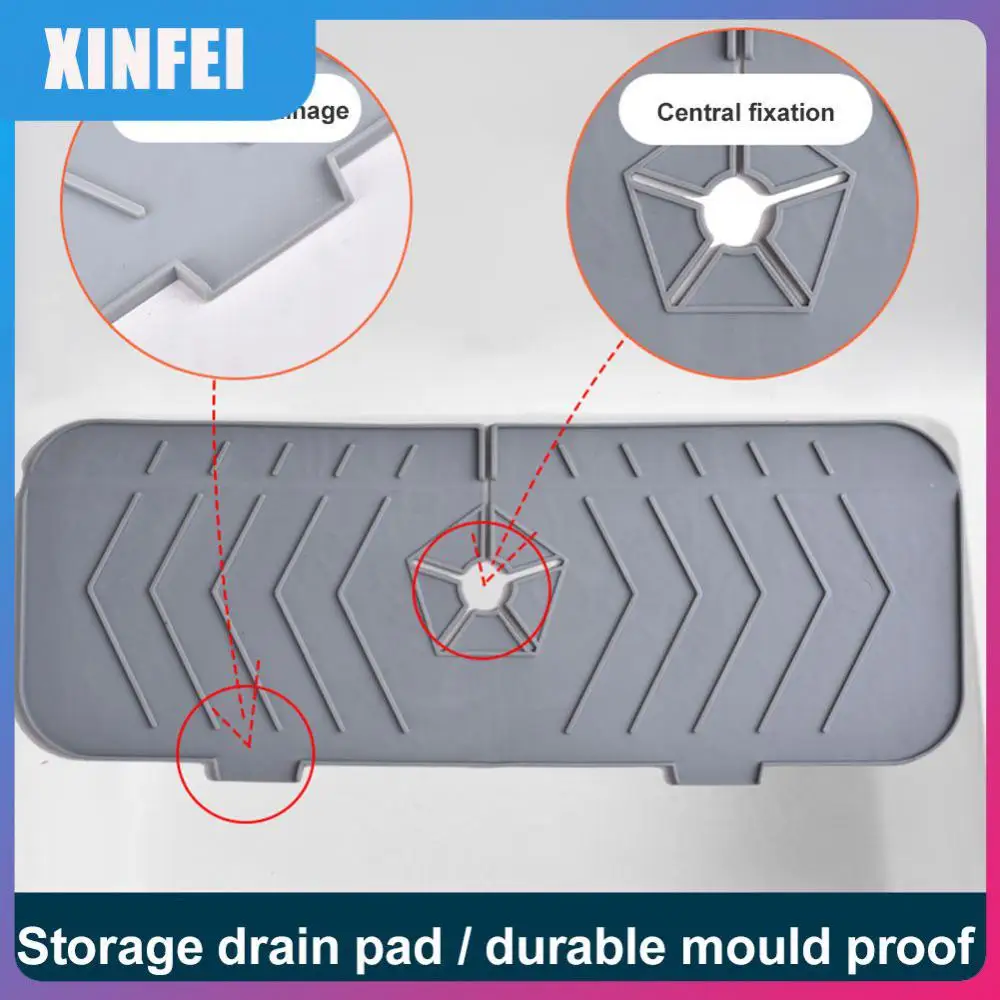 

Faucet Drain Faucet Water Guide Pads Proof Not Easy To Wear Drainage Pad Household Surrounding Design Soft Rubber Pad