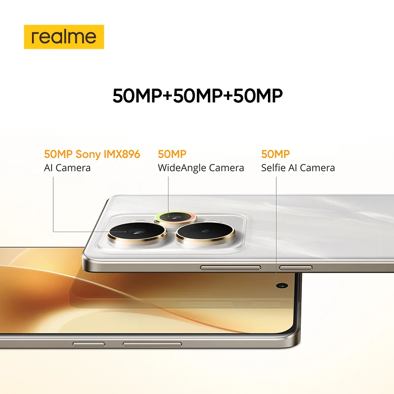Смартфон realme 15 Pro 5G NFC Snapdragon 7 Gen 4 тройная 50 Мп камера 6.8 144 Гц HyperGlow 4D Curve+ AMOLED аккумулятор 7000 мАч зарядка 80 Вт видео 4K 60 кс IP69 (art.: 3920cba2ec8a9) - 3920cba2ec8a9