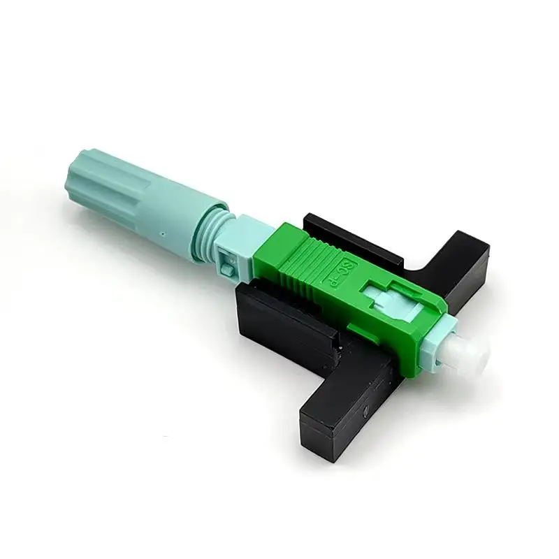 SC APC Fiber Optic Connector 58mm Single-Mode Optical Fast Connector FTTH Cold Connector Tool Fiber Quick Connector upc