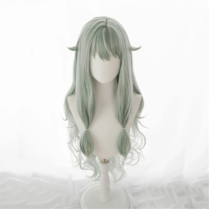 Аниме проект SEKAI цветная сцена! Длинные Зеленые Искусственные парики Kusanagi Nene