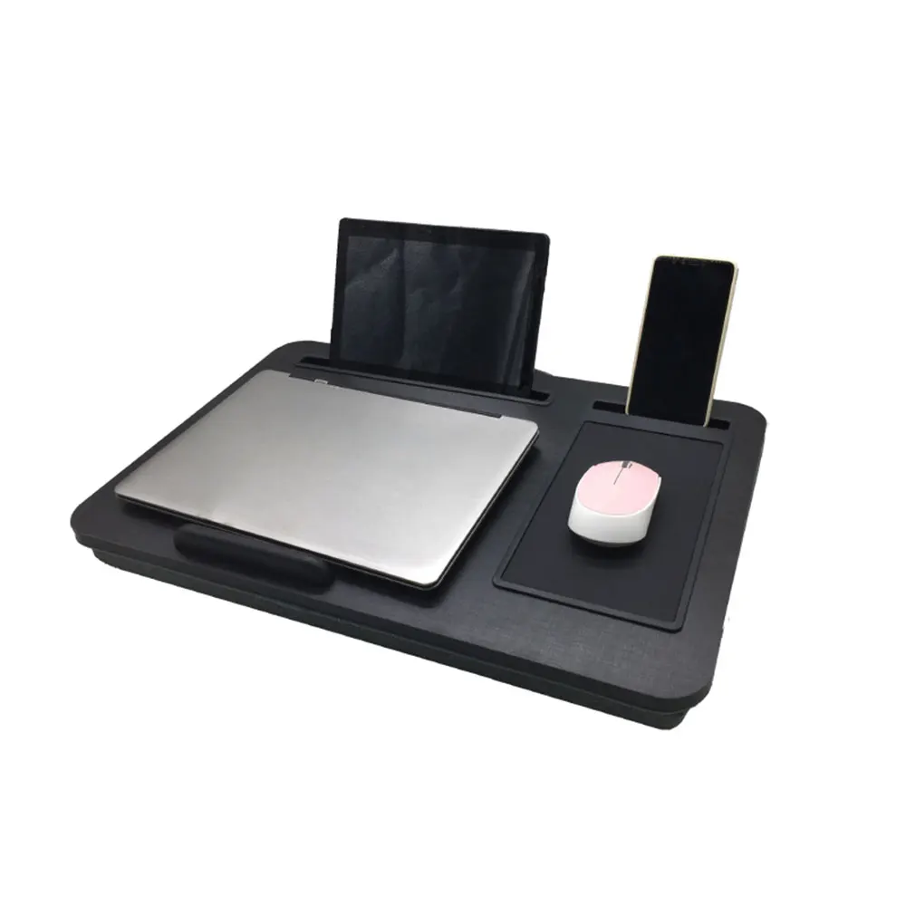 Laptop Desk Stand Portable Wood Tablet Table Ergonomic Lap Desk For Bed Sofa PC Notebook Table Desk Stand Travel Lapdesks images - 6