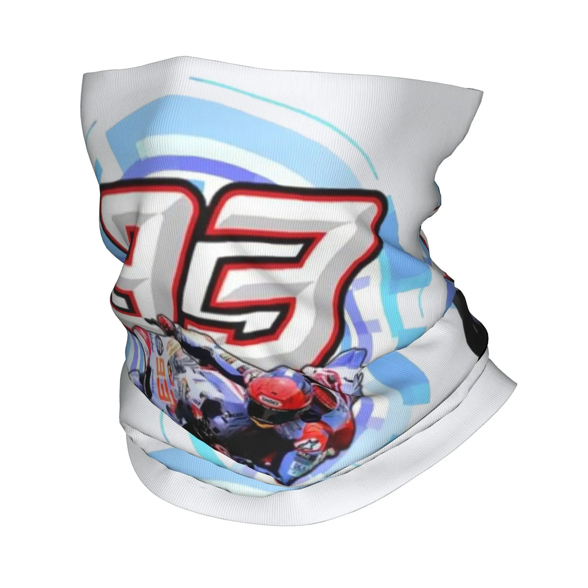 Custom Motorcycle Racing Marquezes Bandana Neck Warmer Women Men Winter Ski Hiking Scarf Gaiter Face Cover
