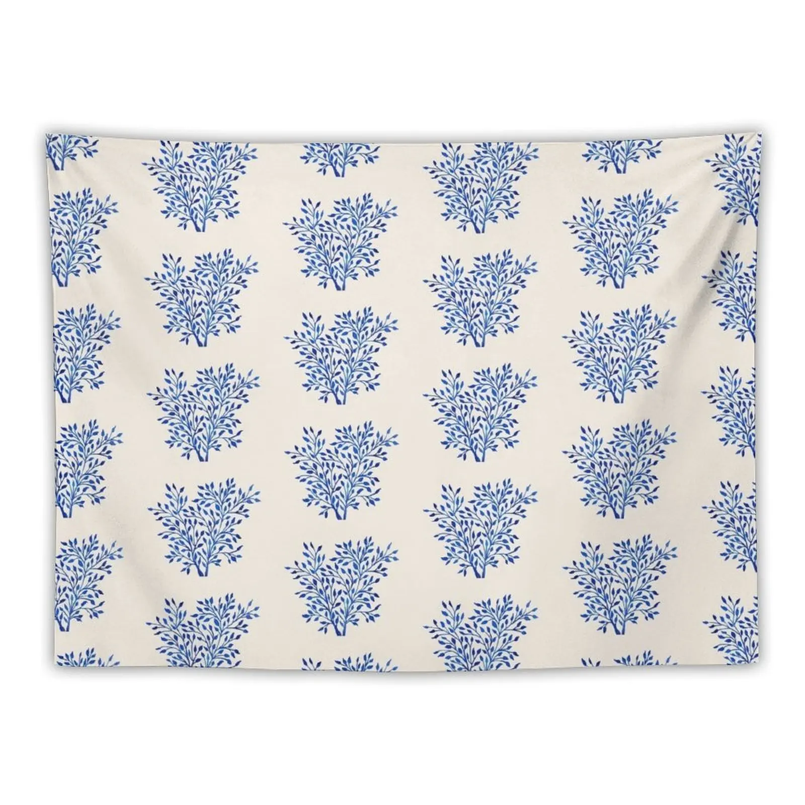 Синий фикус абстрактный гобелен украшения для спальни вещи в комнату