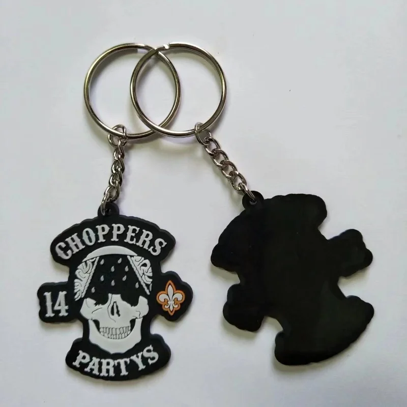 Брелоки с принтом черепа кольцо для ключей напечатанными буквами индивидуальные