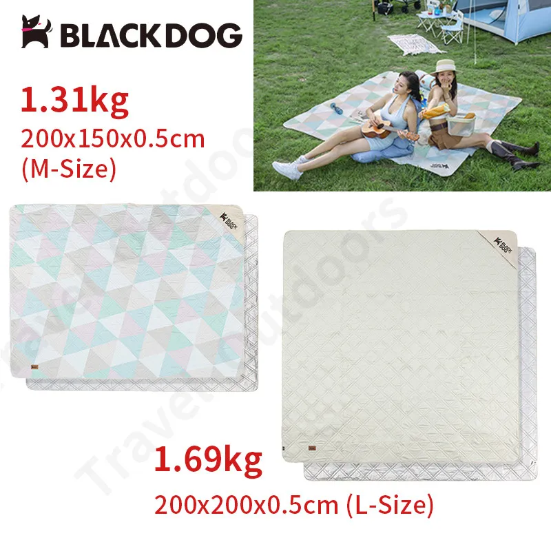 Naturehike Black Dog 2*2 Outdoor Portable Camping Mat Thickening Waterproof Soft Moisture-Proof Garden Beach Picnic Mat Blanket