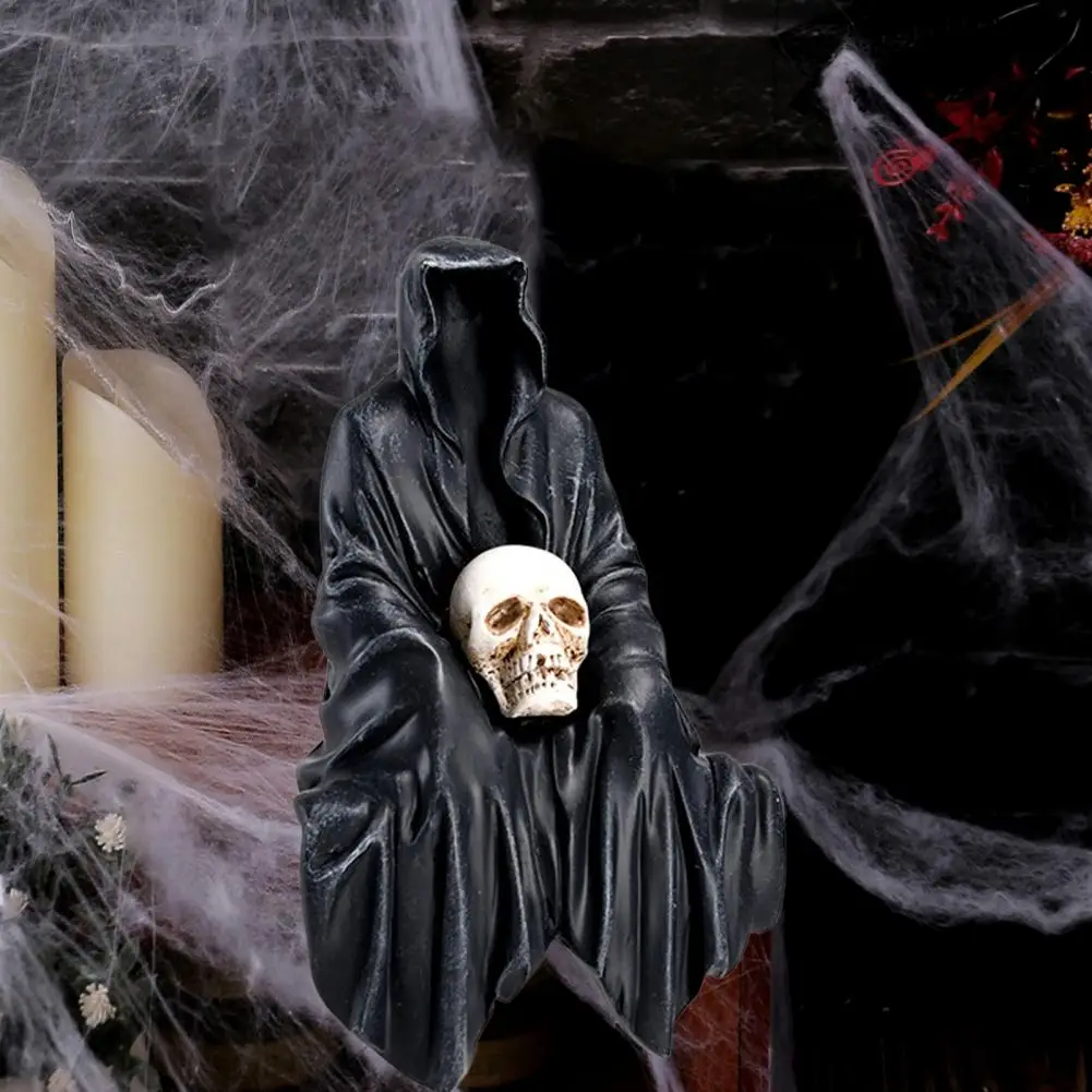 Фигурка мрачного Жнеца черный халат фигурка жуткий Мрачный Жнец полимерная