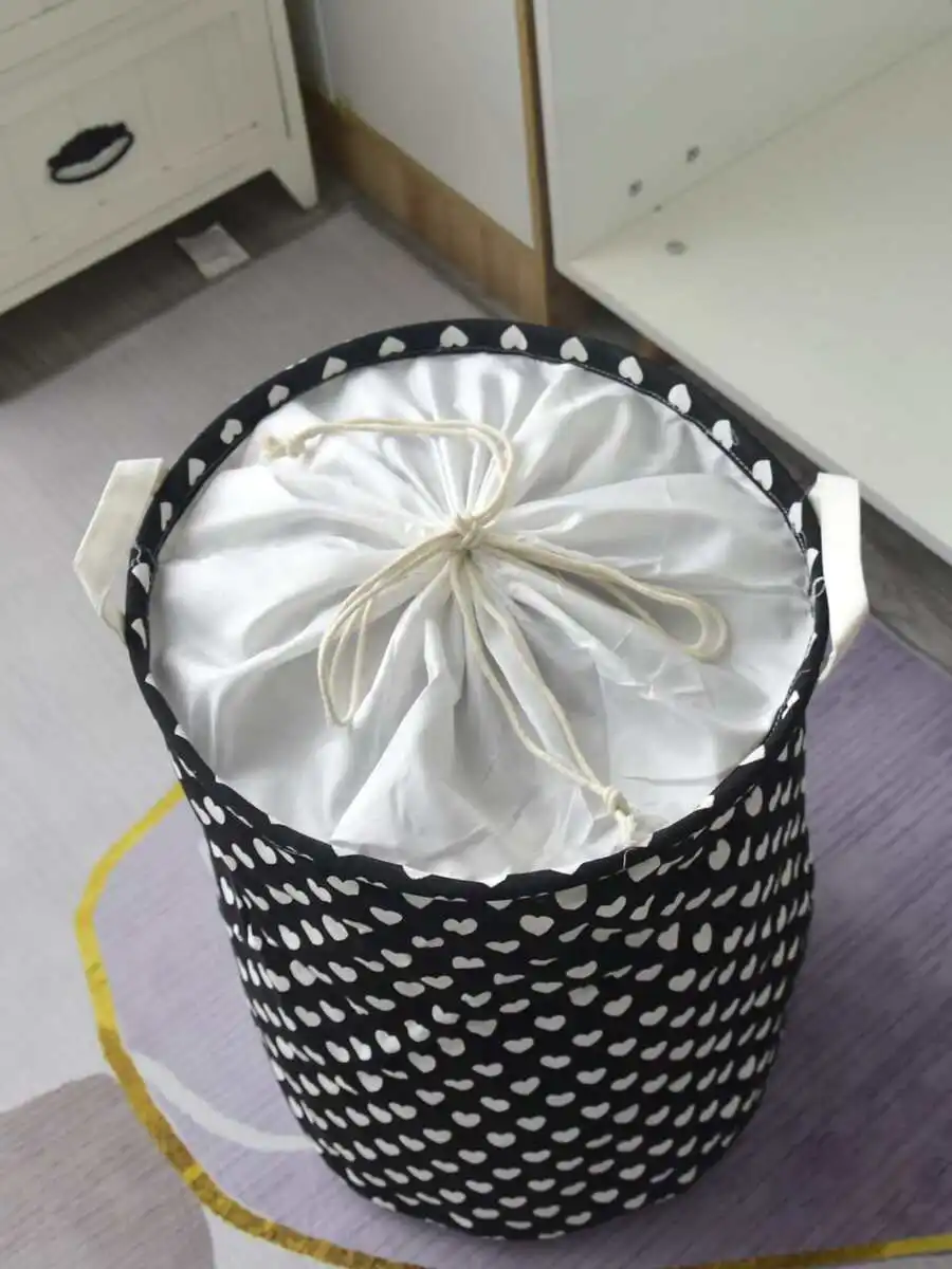 

Heart Print Storage Basket