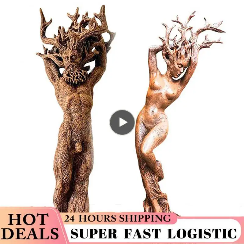 

New Resin Forest Goddess Statue Micro Landscape Ornaments Outdoor Miniature Garden Crafts Ornaments Flower Pot Accessories