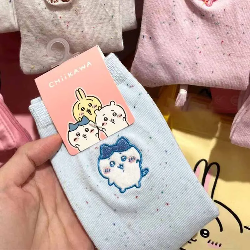 Симпатичные четырехсезонные носки Chikawas 3 пары Мультяшные Usagi средние Носки для