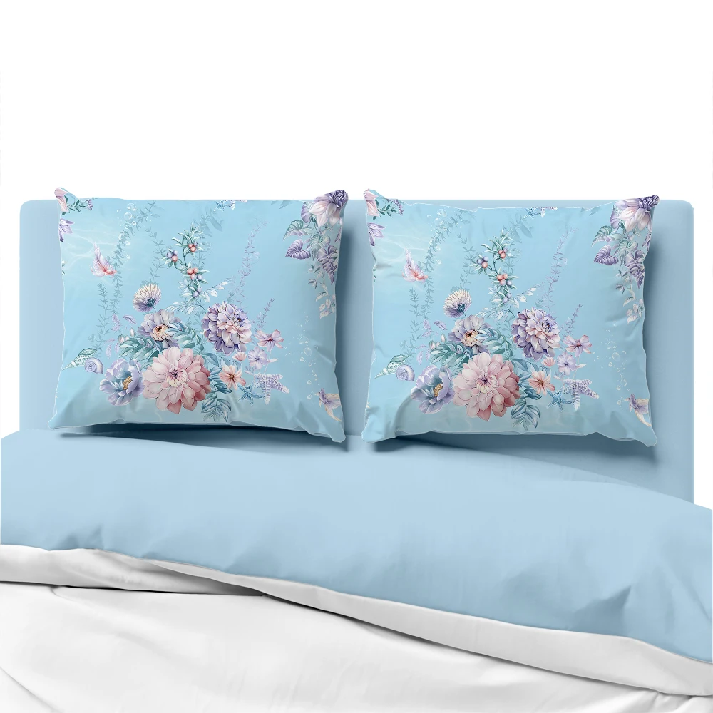 

Flower Luxury Pillow cover for sofa Decorative pillow case Bedding Pillowcase Pillowcovers 50x70 50x75 50x80 blue