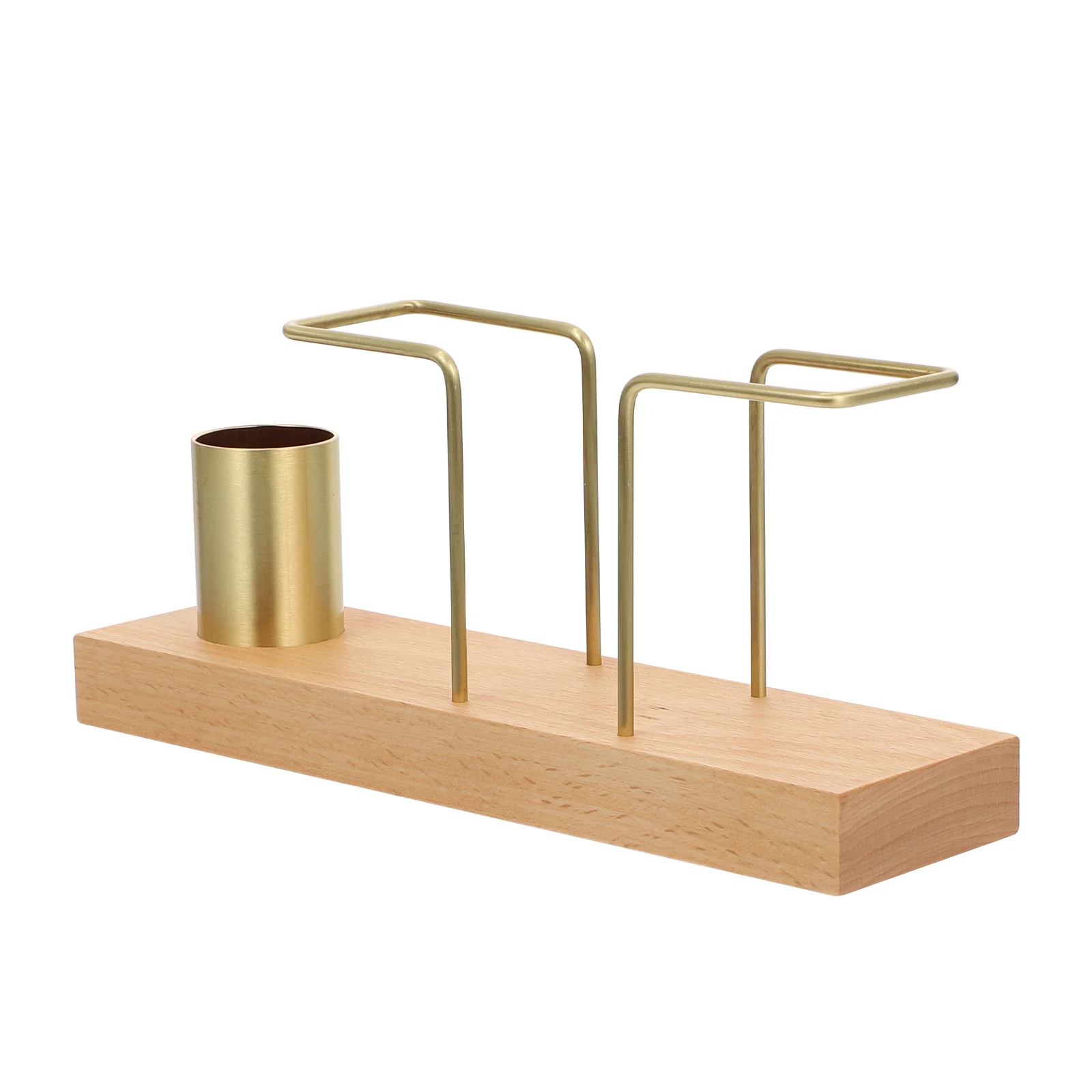 

1Pc Tissue Holder Hotel Napkin Paper Stand Table Napkin Rack Toothpick Stand (Gold)