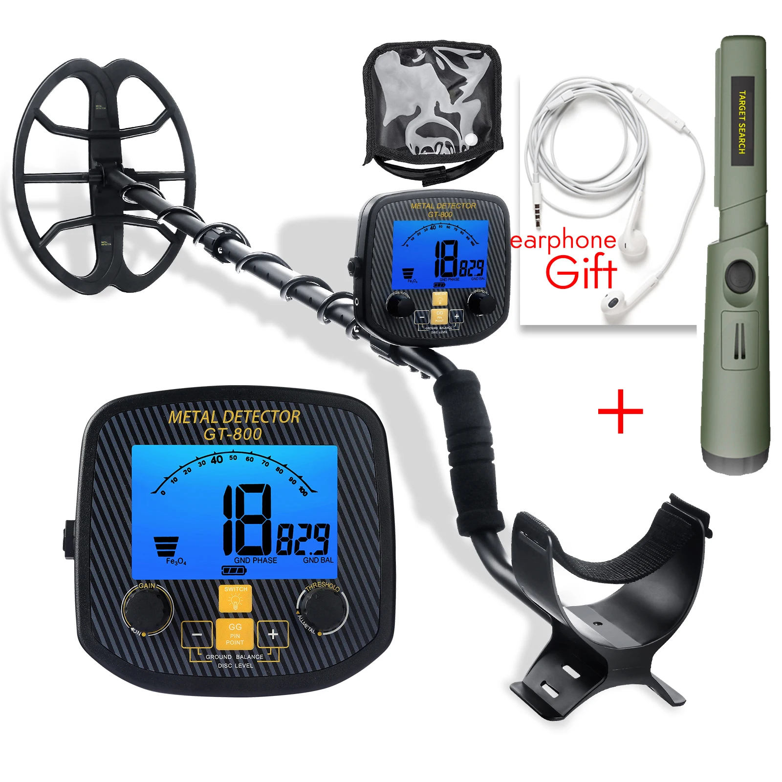 

Подземный металлоискатель, профессиональный водонепроницаемый металлодетектор высокой чувствительности IP68