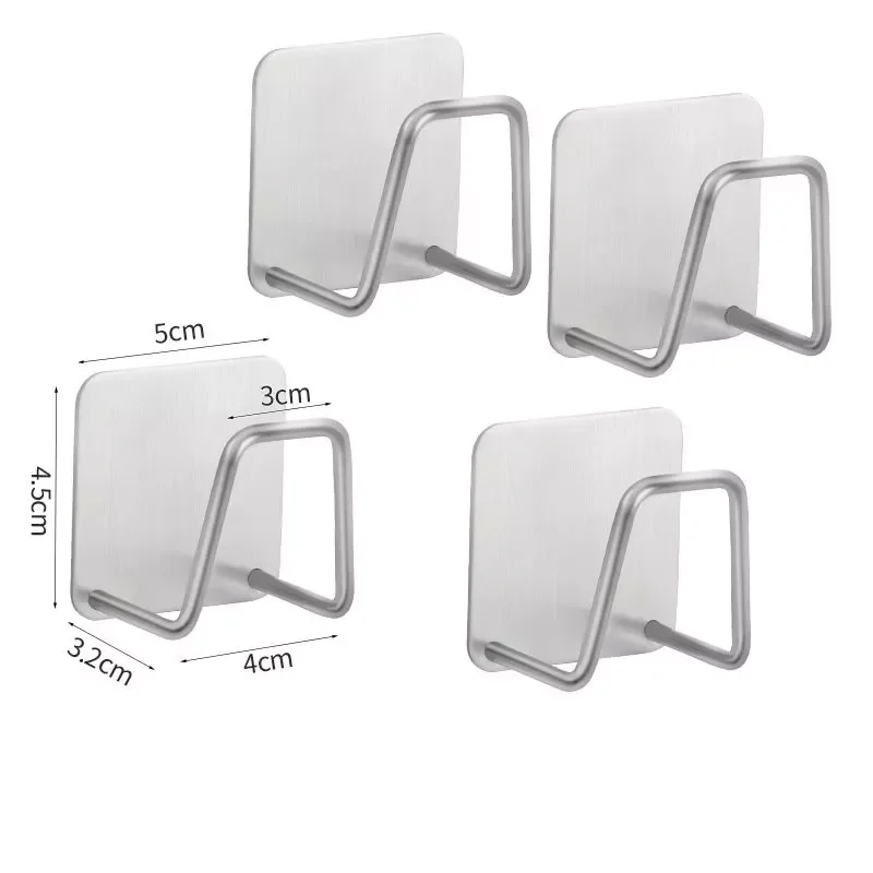 

1PC Kitchen Adhesive Strong Wall Hanger Hook sink Sponges Holder Drain Drying Rack Storage Organizer Bathroom Suction Cup Self
