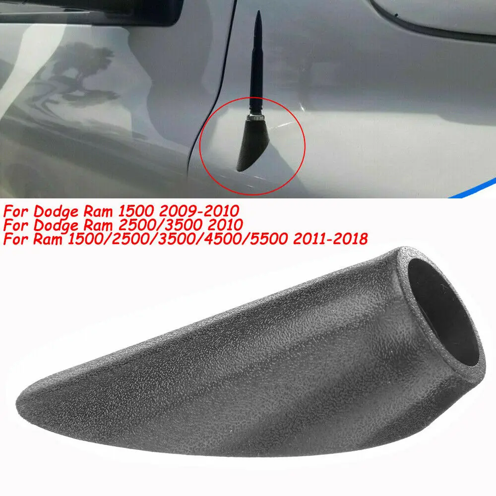Roof Antenna Bezel Rubber Mounted Fender Base Aerial Black Fit For Dodge Ram 2010-2018 1500 2500 3500 4500 5500 Car Accessories images - 6