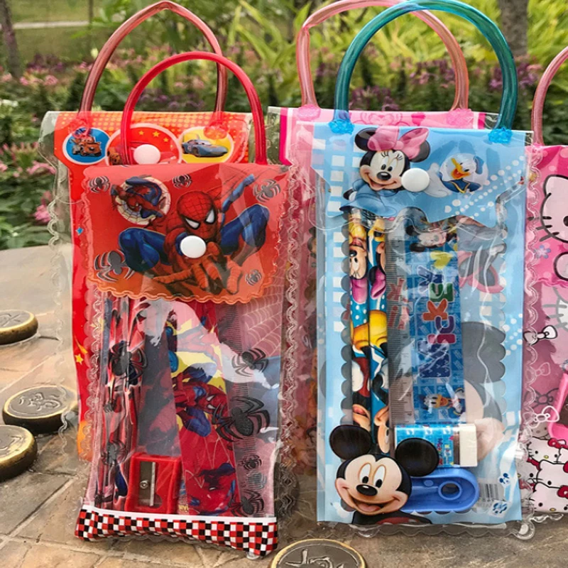 Набор детских канцелярских принадлежностей Disney сумка-тоут с мультяшным аниме